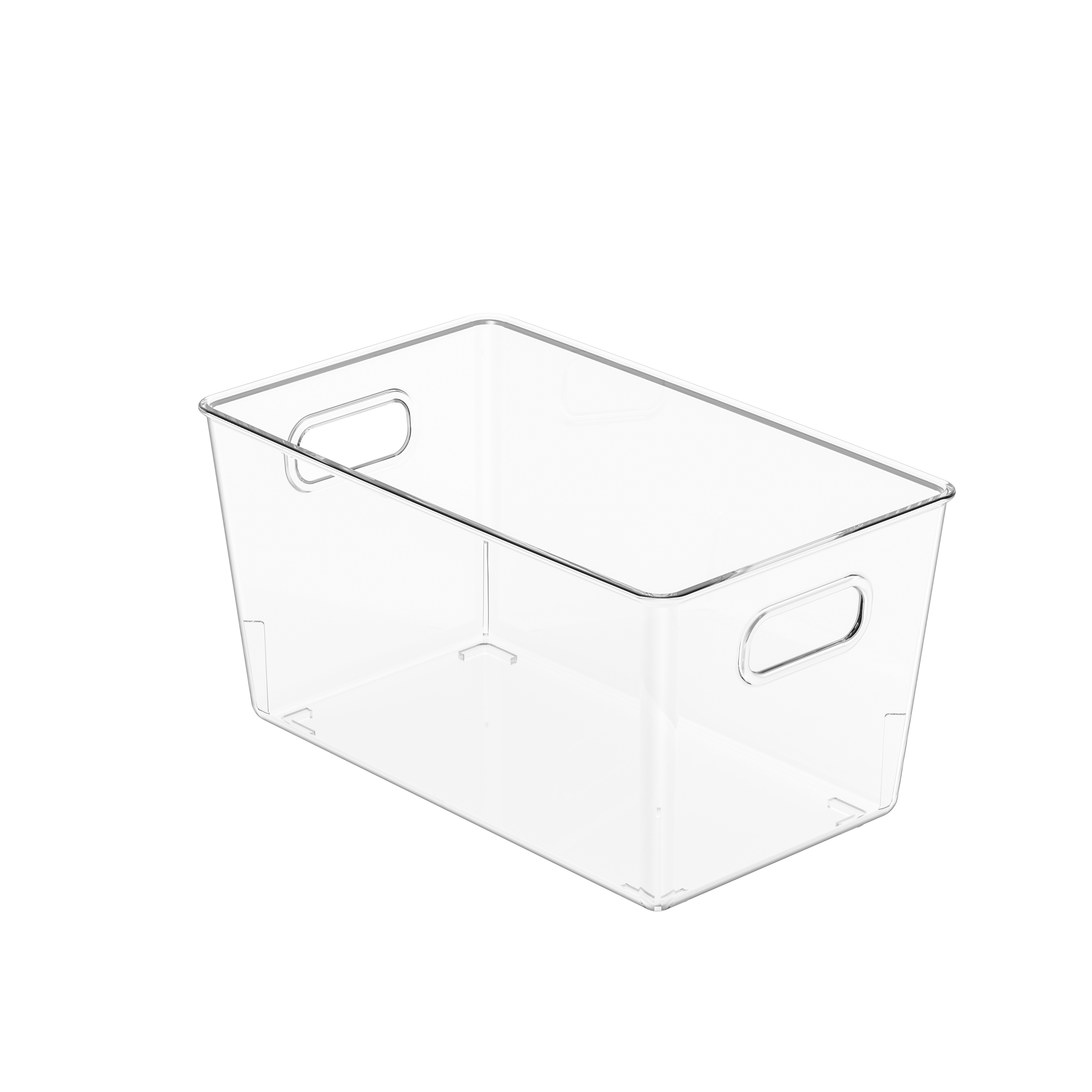 Tiszta egymásra rakható tároló tartály fedelekkel