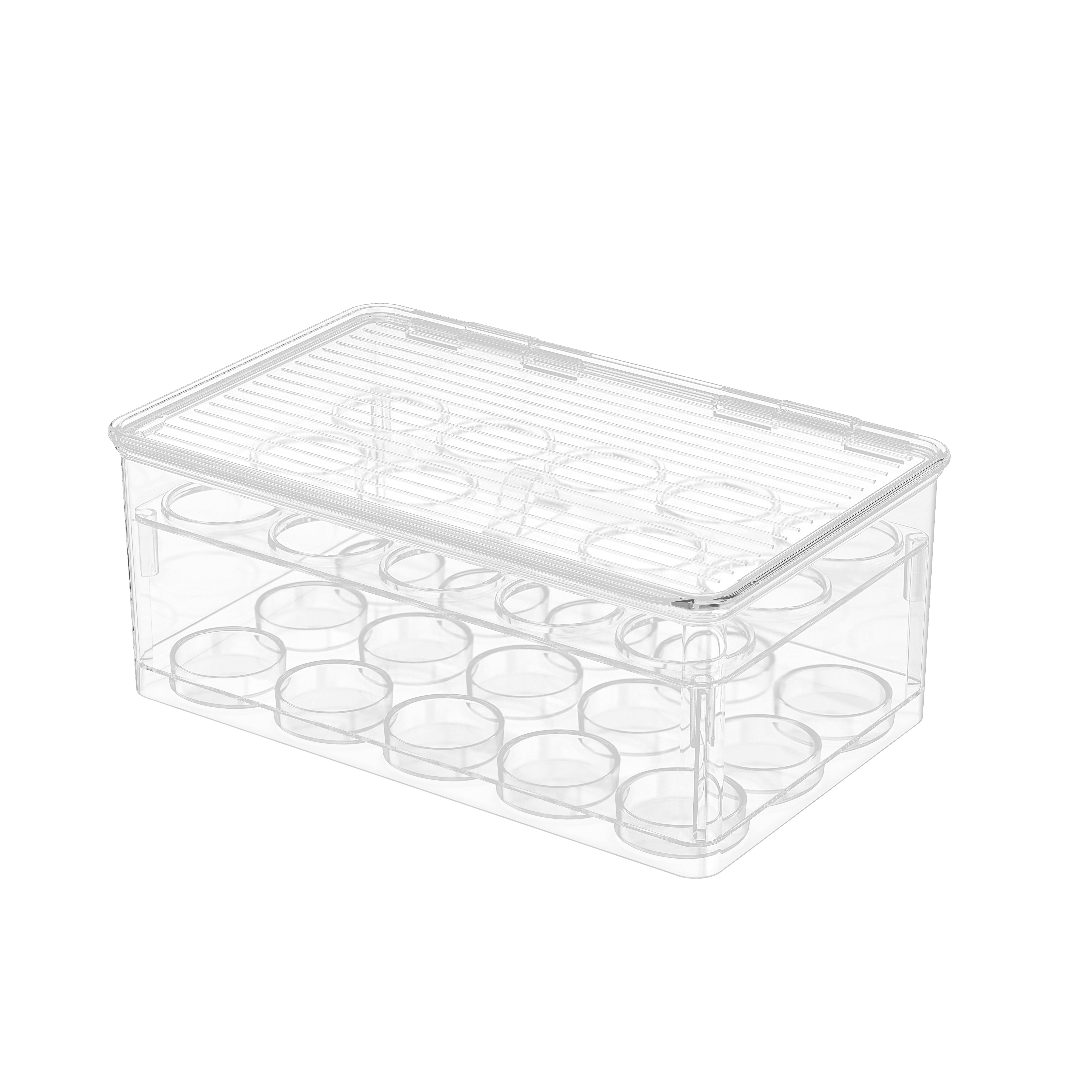 Átlátszó belső rekesz tárolódobozok